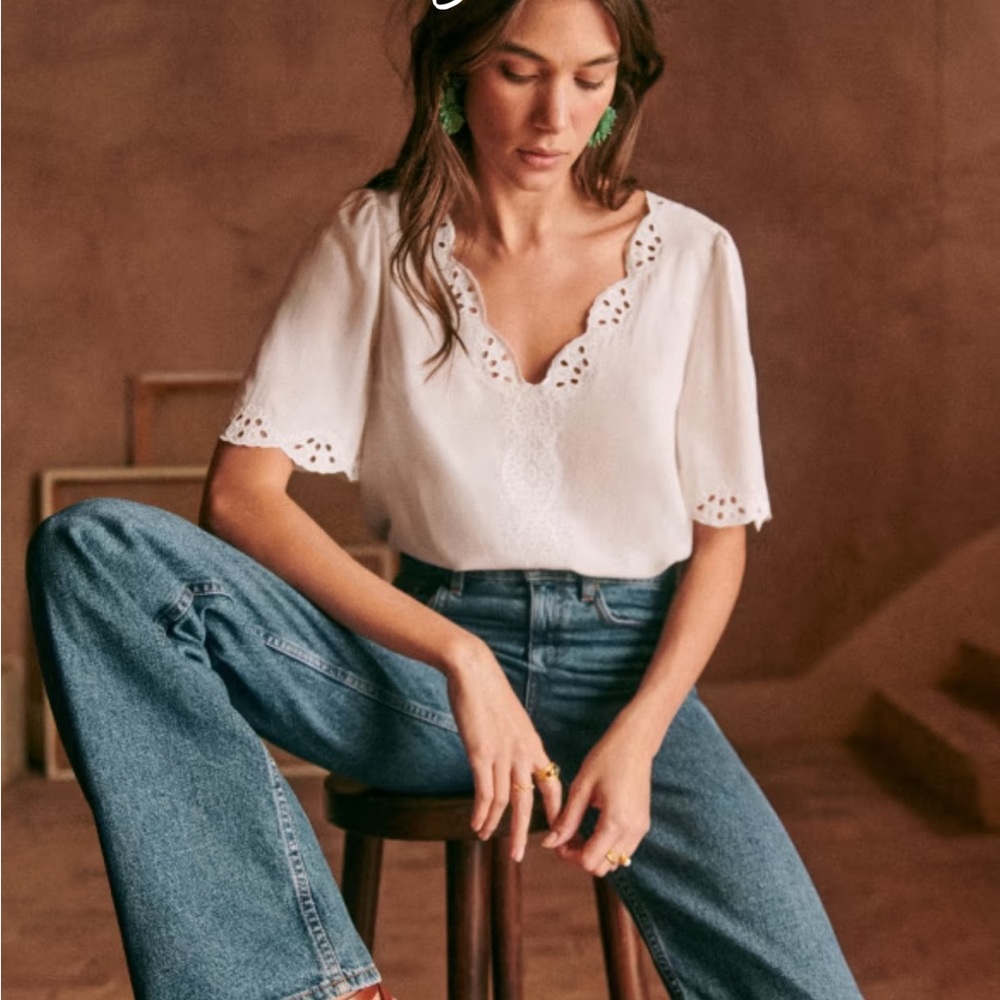 NWT Sezane Francia Blouse (size 8)